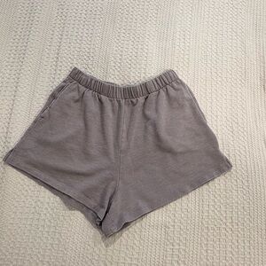 GARAGE Women's Taupe Athletic Sweat Shorts - Small